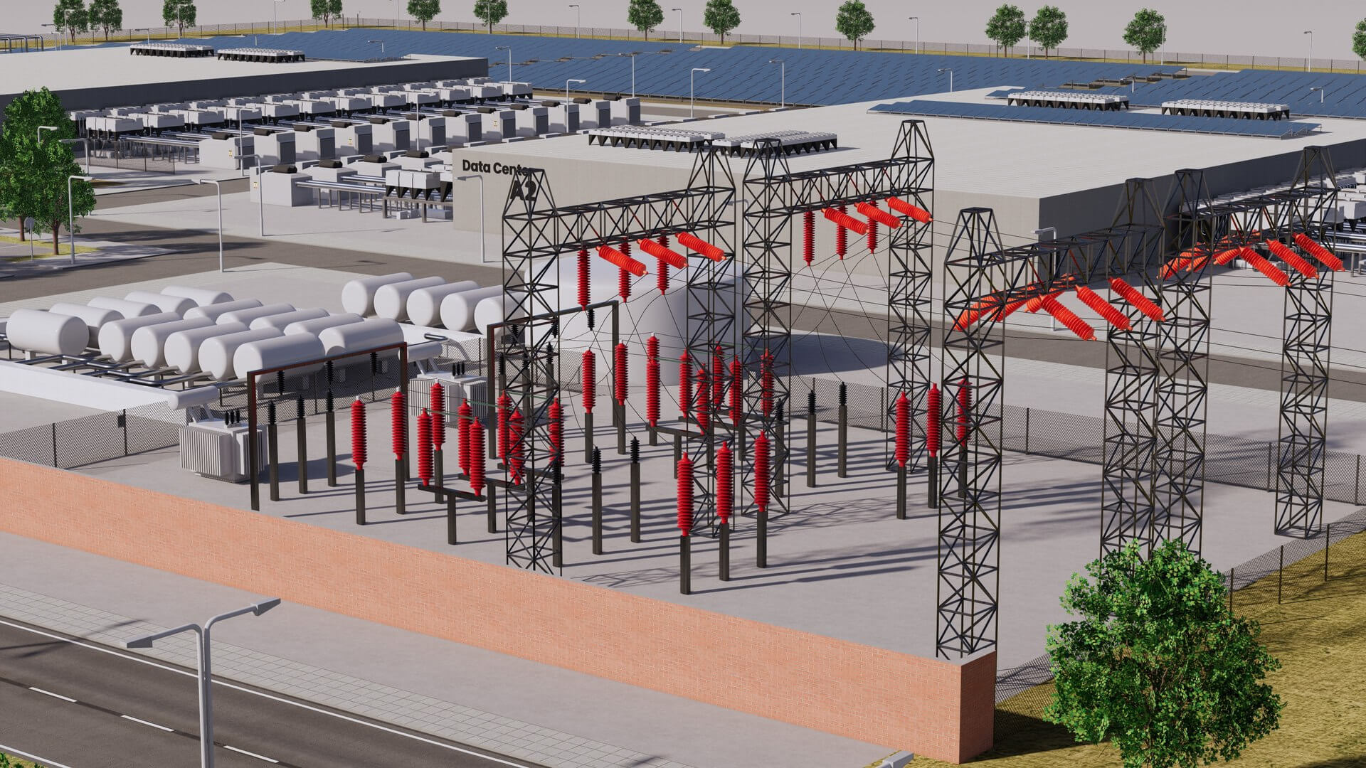 Aws Amazon Data Center Building With Interior - 3D Model by ALPHA3DST