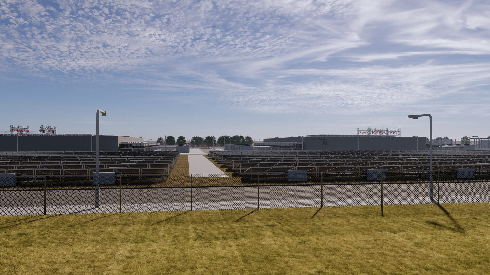 Aws Amazon Data Center Building With Interior - 3D Model by ALPHA3DST