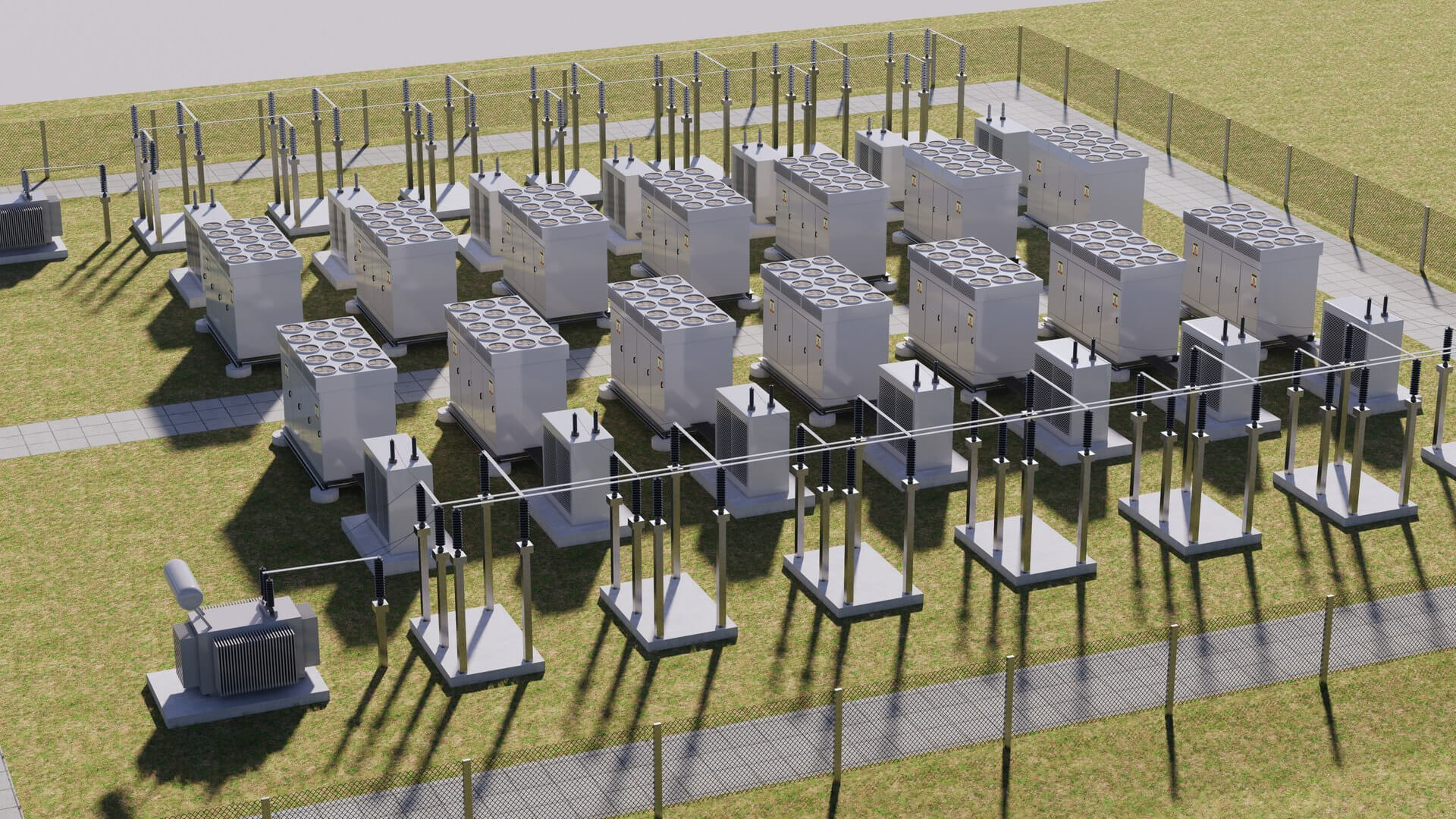 Battery Storage Power Station - 3D Model by ALPHA3DST