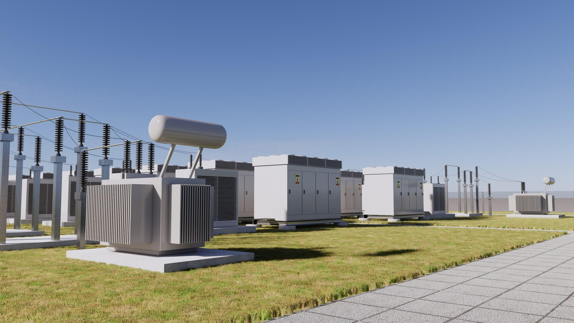 Battery Storage Power Station - 3D Model by ALPHA3DST