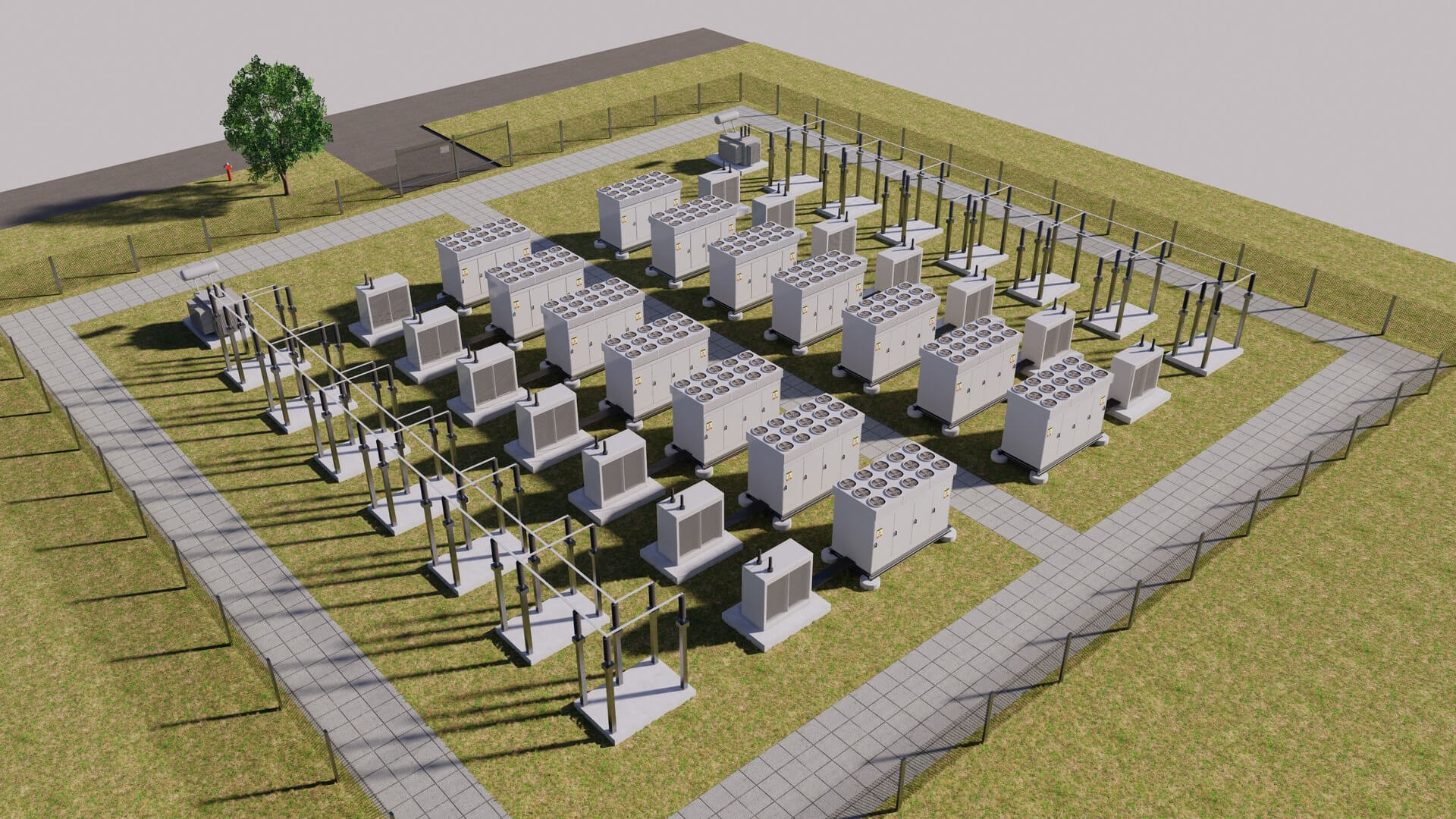 Battery Storage Power Station - 3D Model by ALPHA3DST