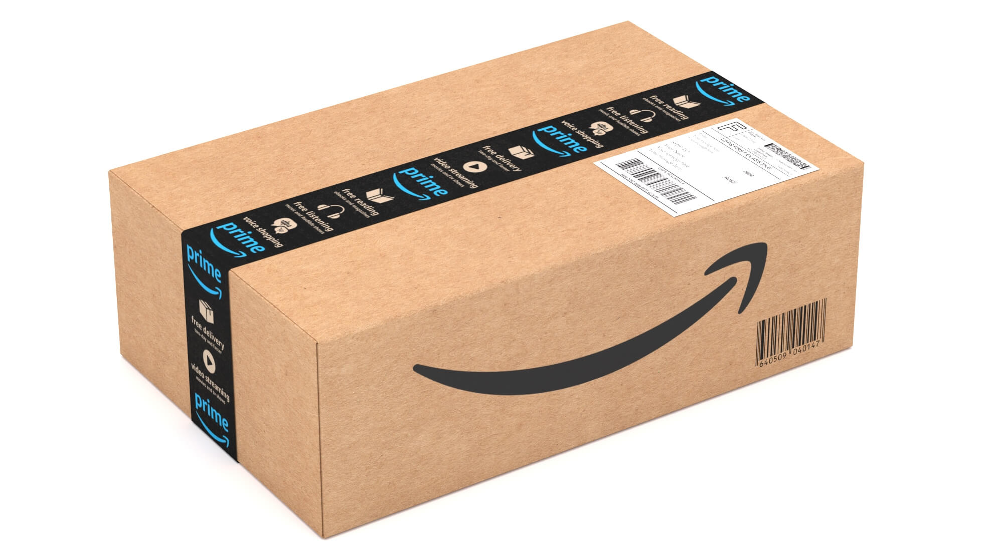 Cardboard Box Amazon 3D Model by ALPHA3DST