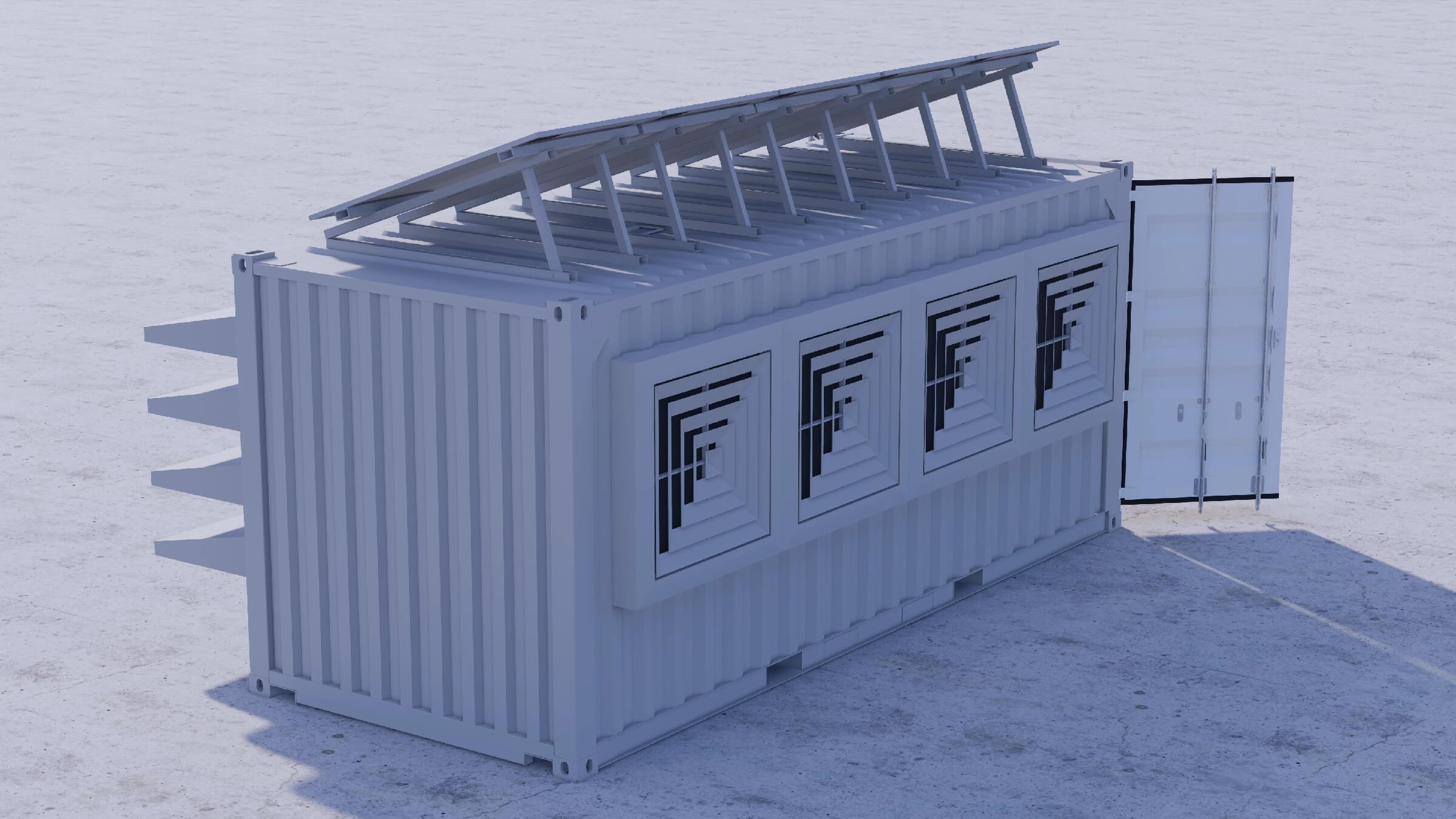 Container Data Center - 3D Model by ALPHA3DST