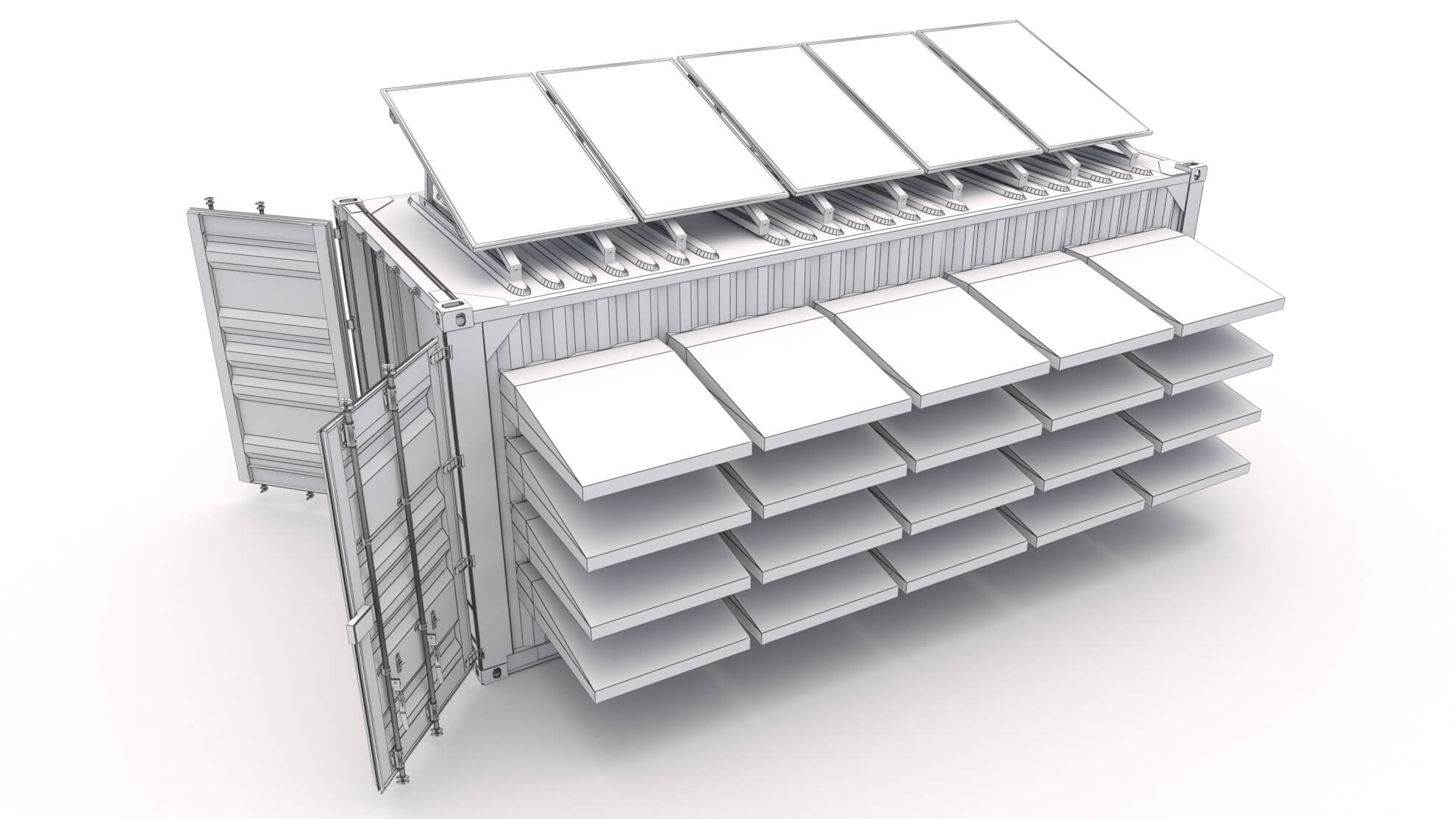 Container Data Center - 3D Model by ALPHA3DST