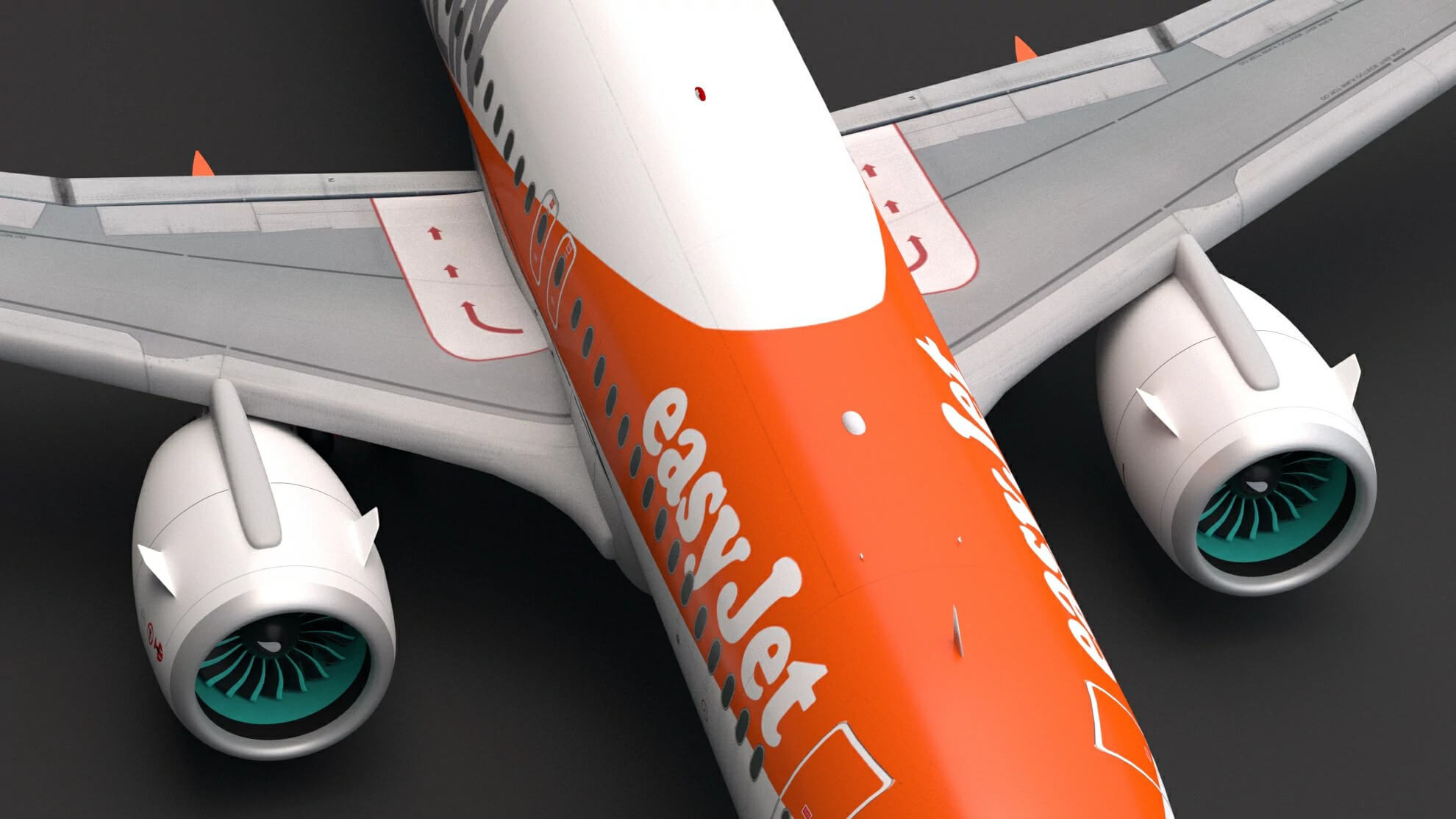 EasyJet Airbus A320 Berlin Airplane 3D Model by ALPHA3DST