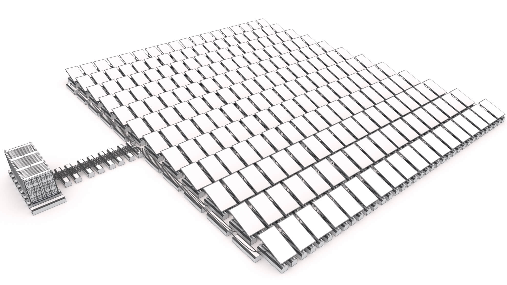 Floating Solar Panels - 3D Model by ALPHA3DST