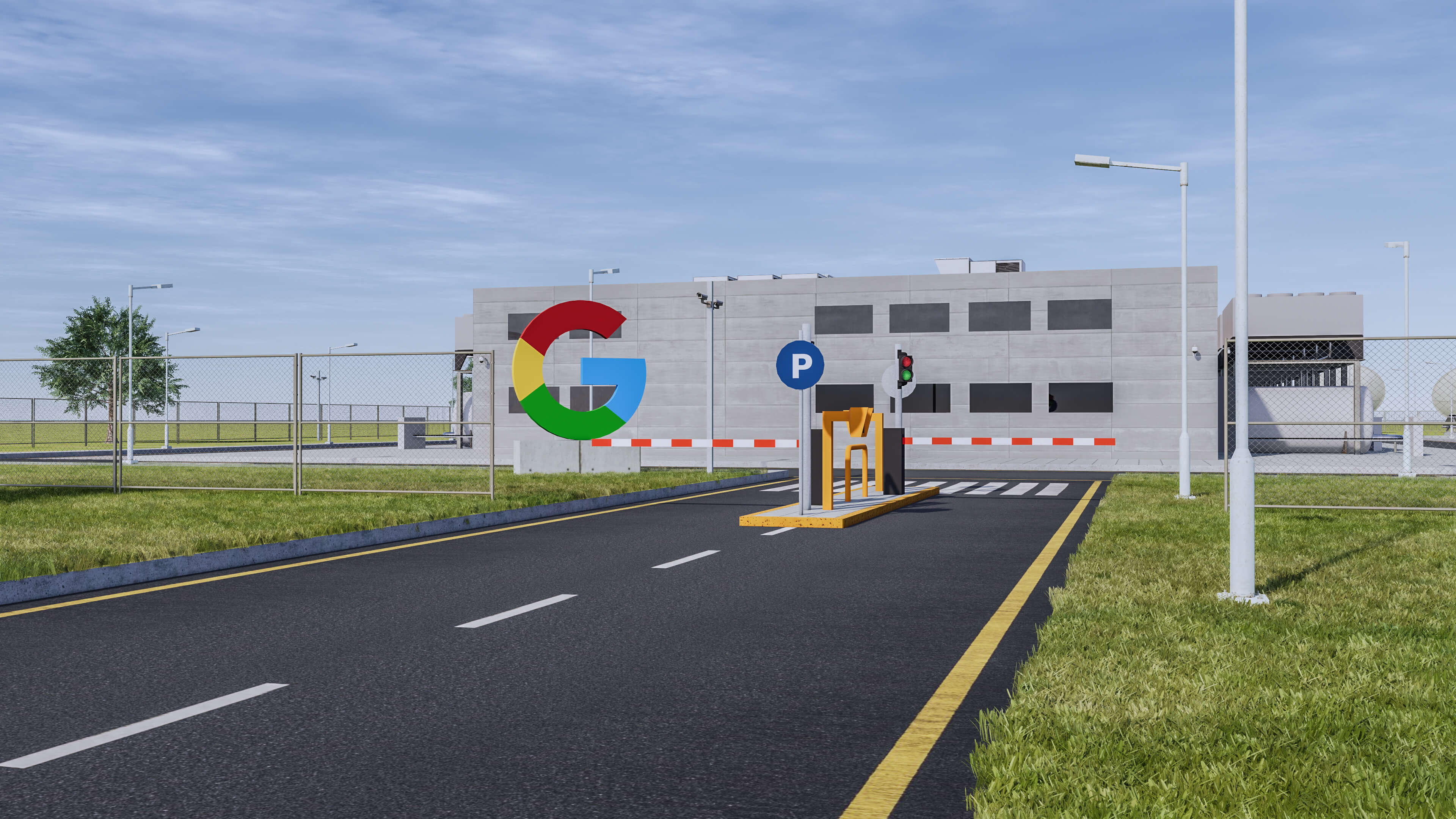 Google Data Center Building - 3D Model by ALPHA3DST