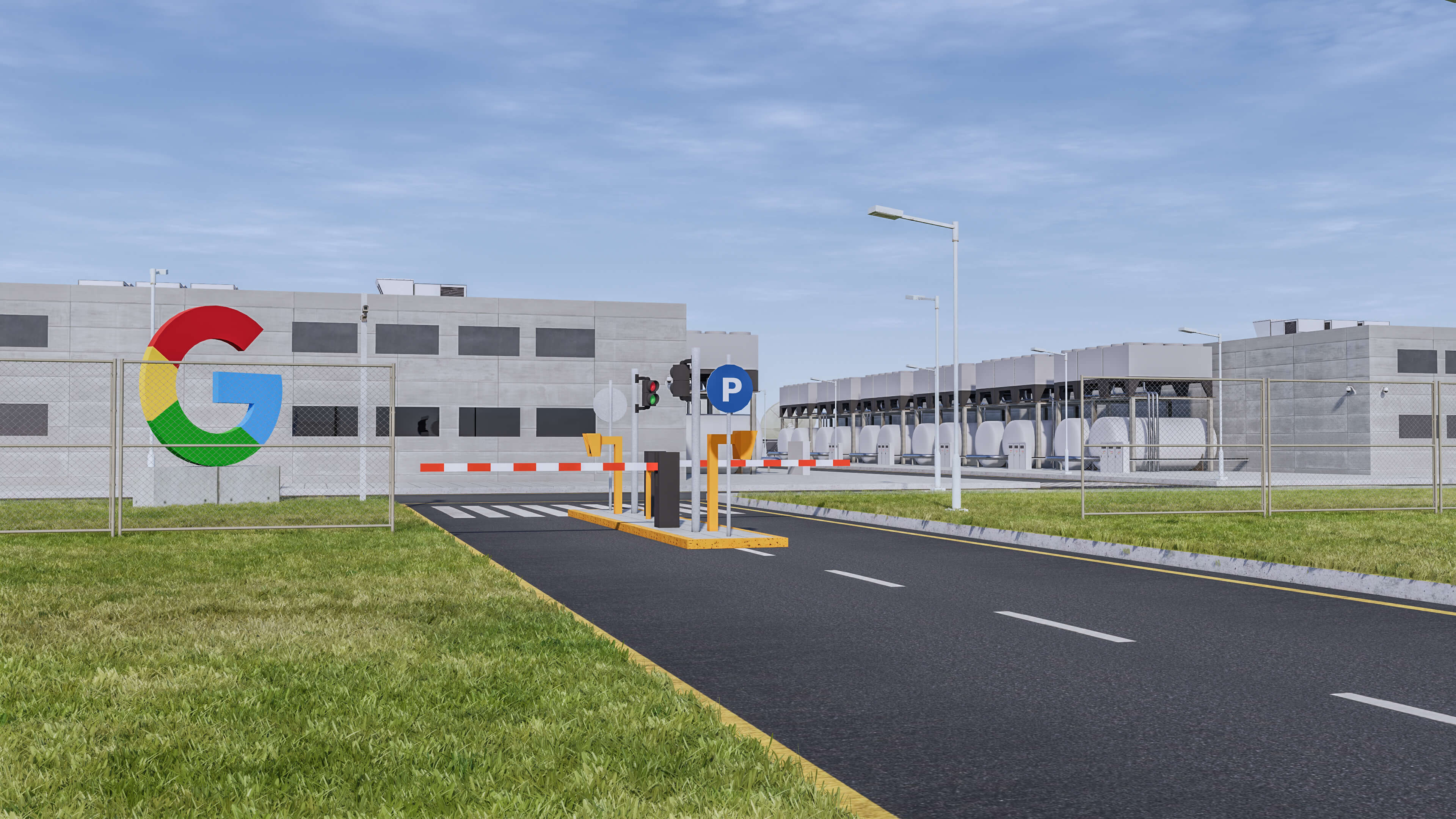 Google Data Center Building - 3D Model by ALPHA3DST