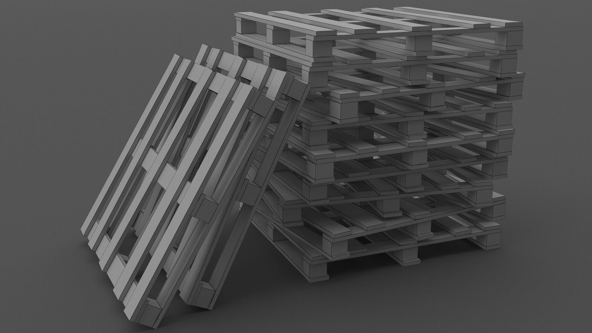 Industrial Pallet 3D Model by ALPHA3DST