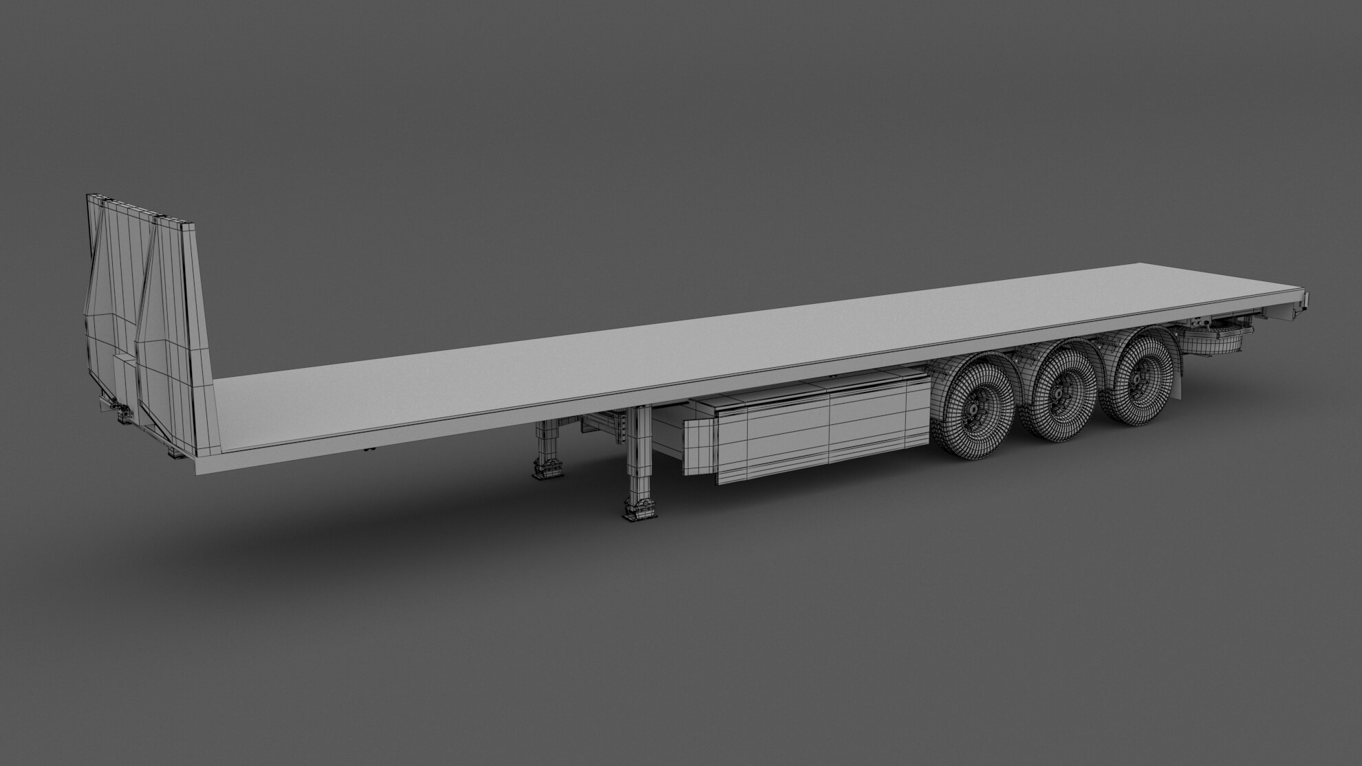 Industrial Trailer - 3D Model by ALPHA3DST