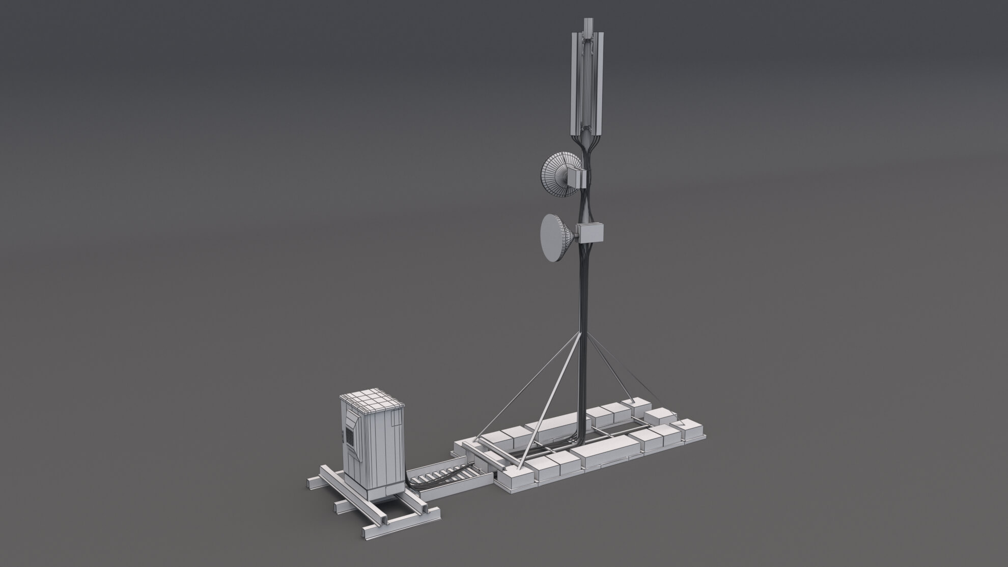 Network Antenna - 3D Model by ALPHA3DST