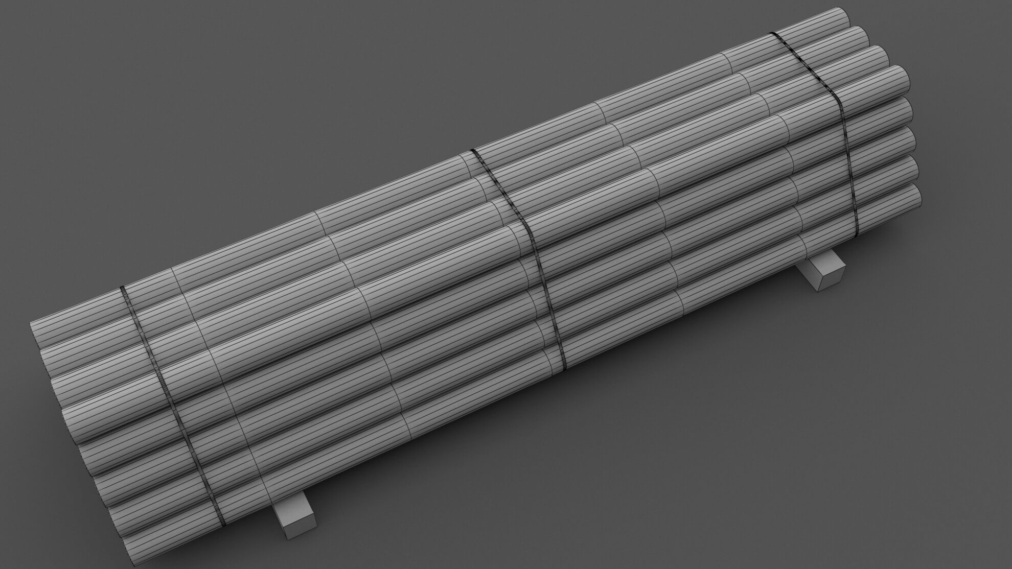 PVC Pipe With Pallet 3D Model by ALPHA3DST