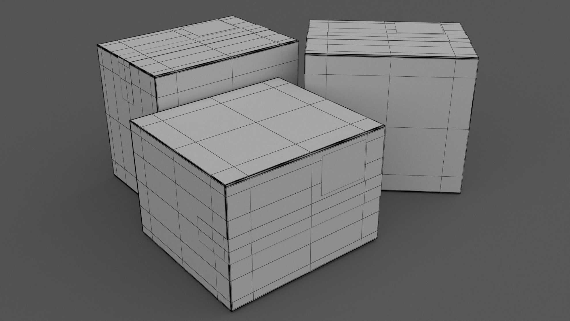 UPS Cardboard Box 3D Model by ALPHA3DST