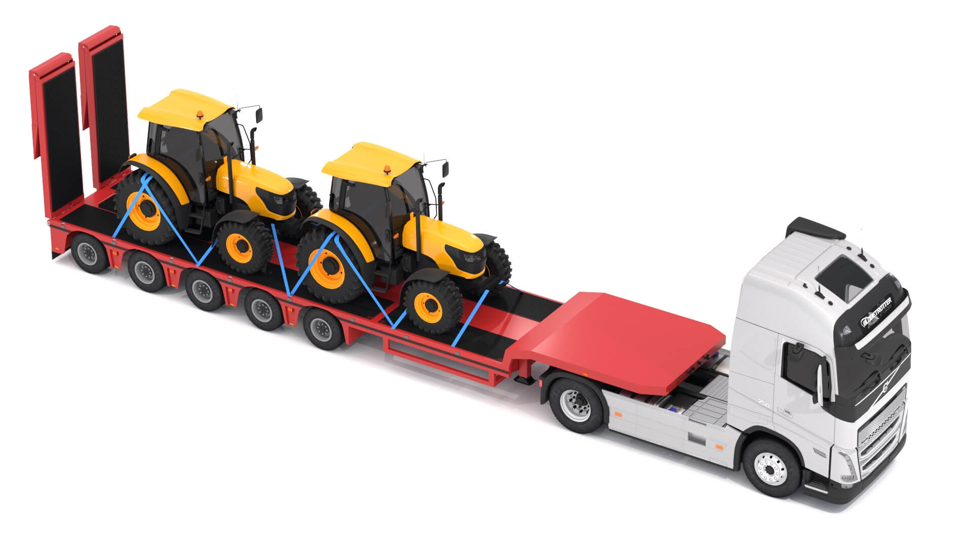 VOLVO FH16 トレーラー付きミニカー 1:43 Volvo FH16 Actros Alloy