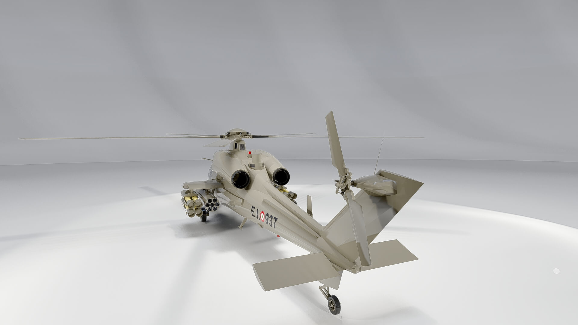 Agusta a 129 Mangusta - 3D Model by AlphaGroup