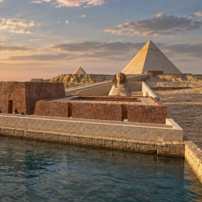 Ancient Egypt &ndash Giza Plateau and Pyramids by AlphaGroup