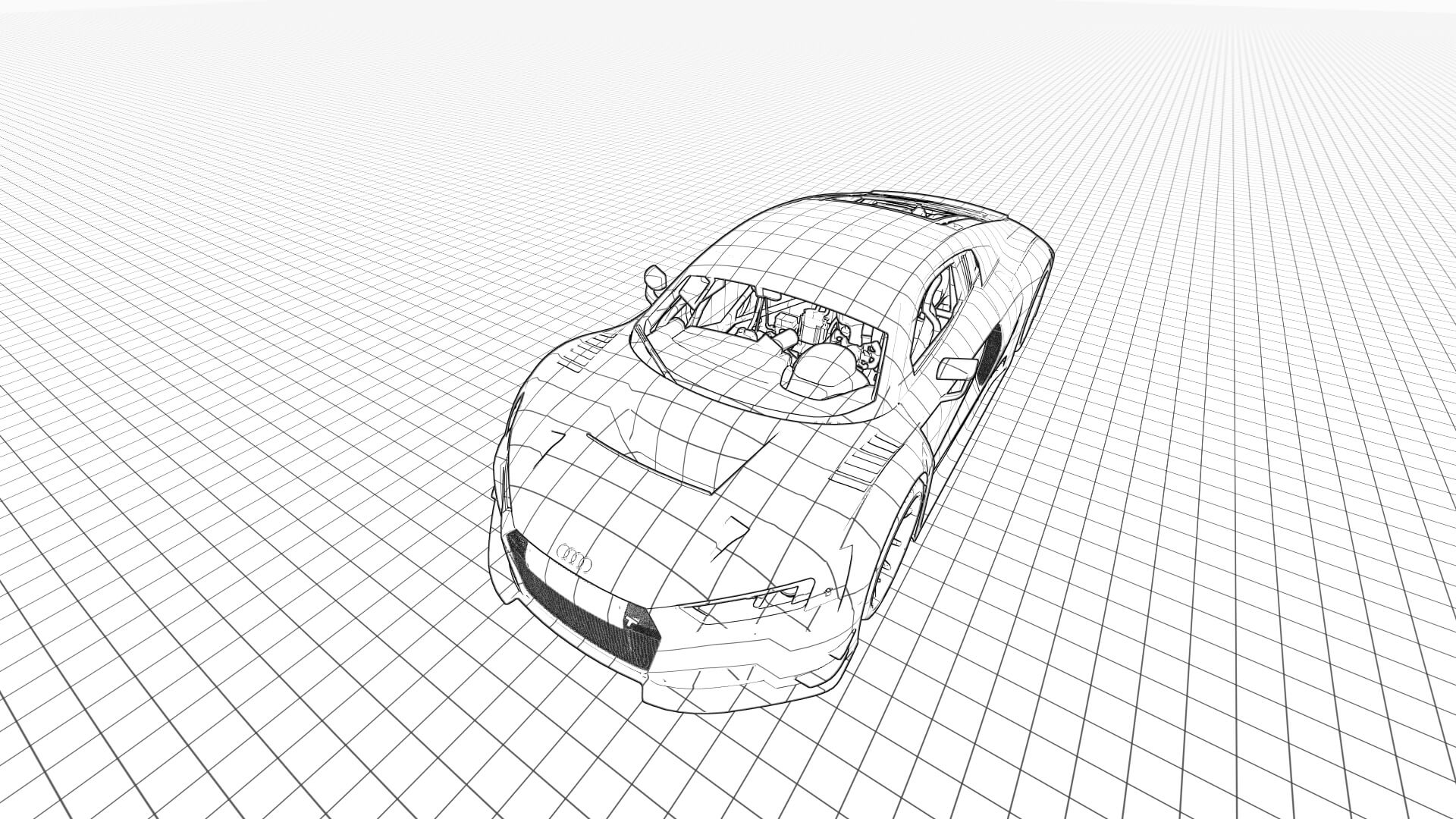 Audi R8 Tuned - 3D Model by AlphaGroup