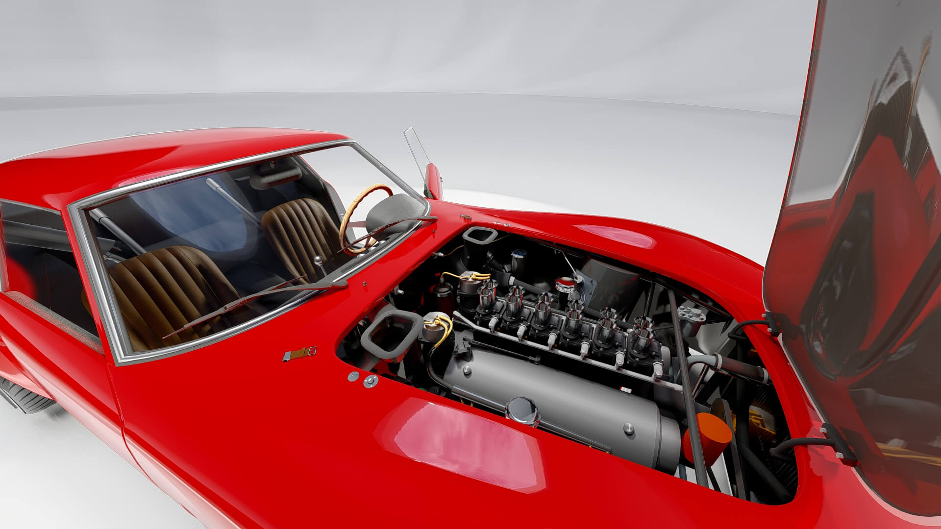 Ferrari 250 GTO With Interior - 3D Model by AlphaGroup