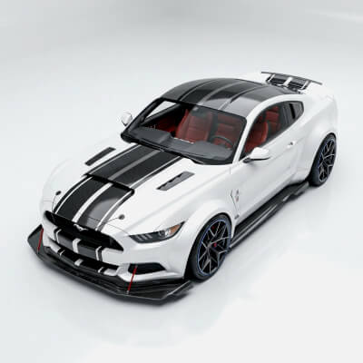 Ford Mustang GT Liberty Walk Widebody with Interior