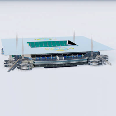 Hard Rock Stadium Miami 3D Model - Realistic NFL Stadium