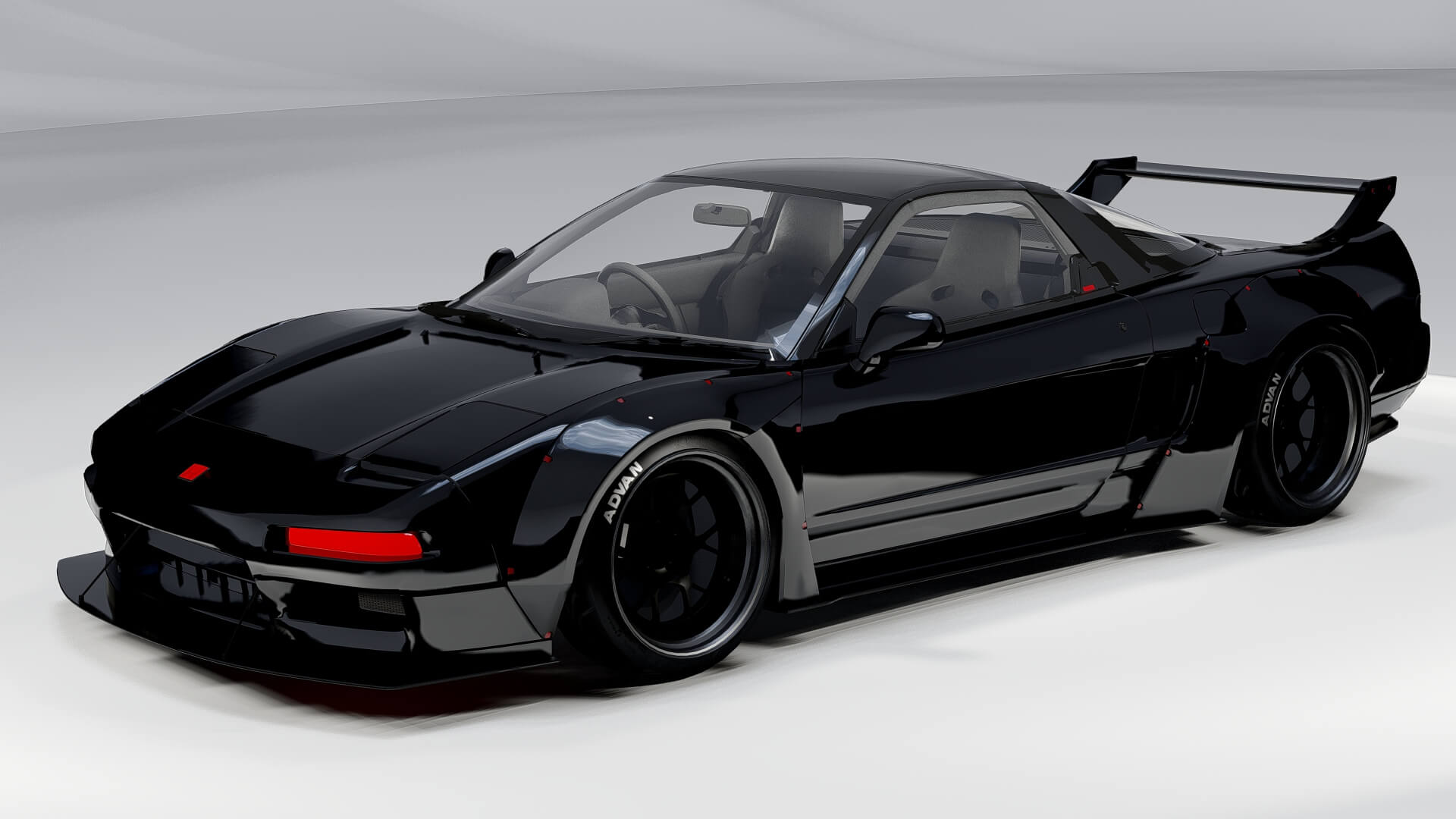 英国BBC製作「NSX, HONDA’S SUPER SPORTS CAR」 Honda NSX 1993 LB Works – Widebody JDM Supercar - 3D Model by