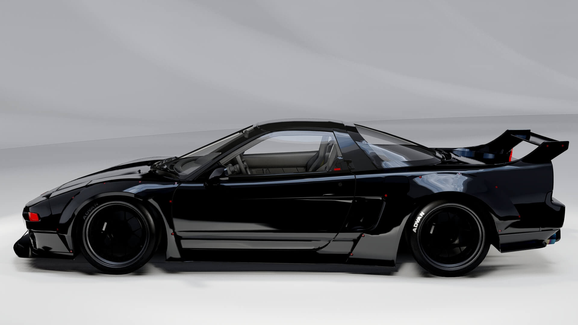英国BBC製作「NSX, HONDA’S SUPER SPORTS CAR」 Honda NSX 1993 LB Works – Widebody JDM Supercar - 3D Model by