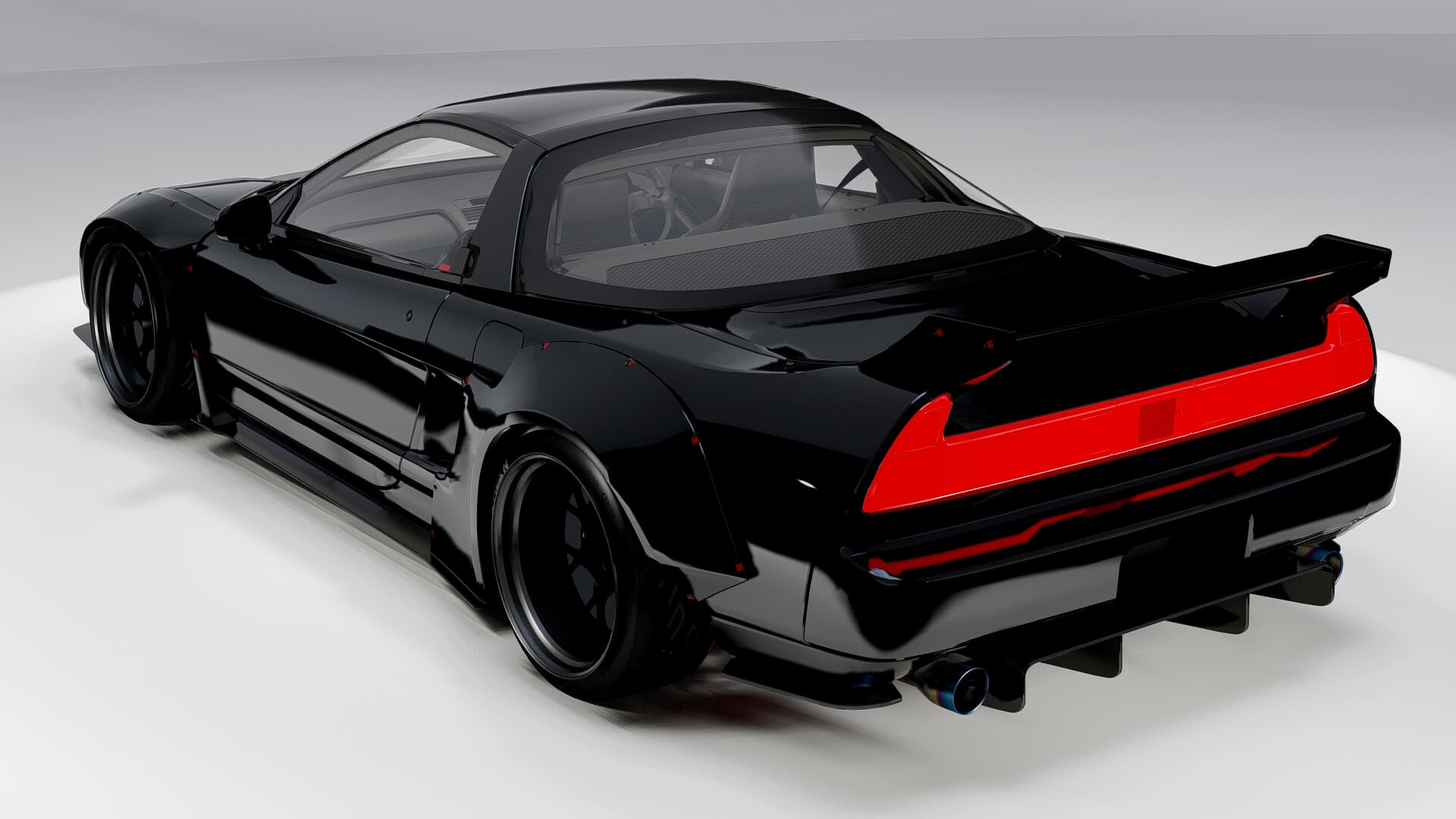 Honda NSX 1993 LB Works – Widebody JDM Supercar - 3D Model by