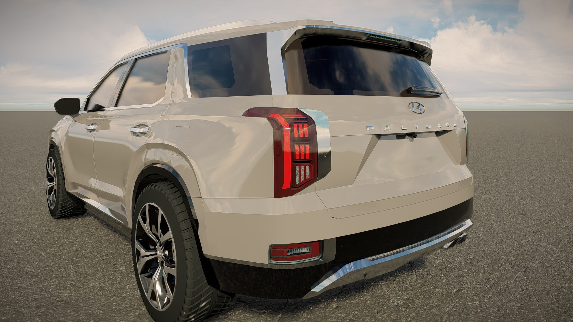 Hyundai Palisade - 3D Model by AlphaGroup