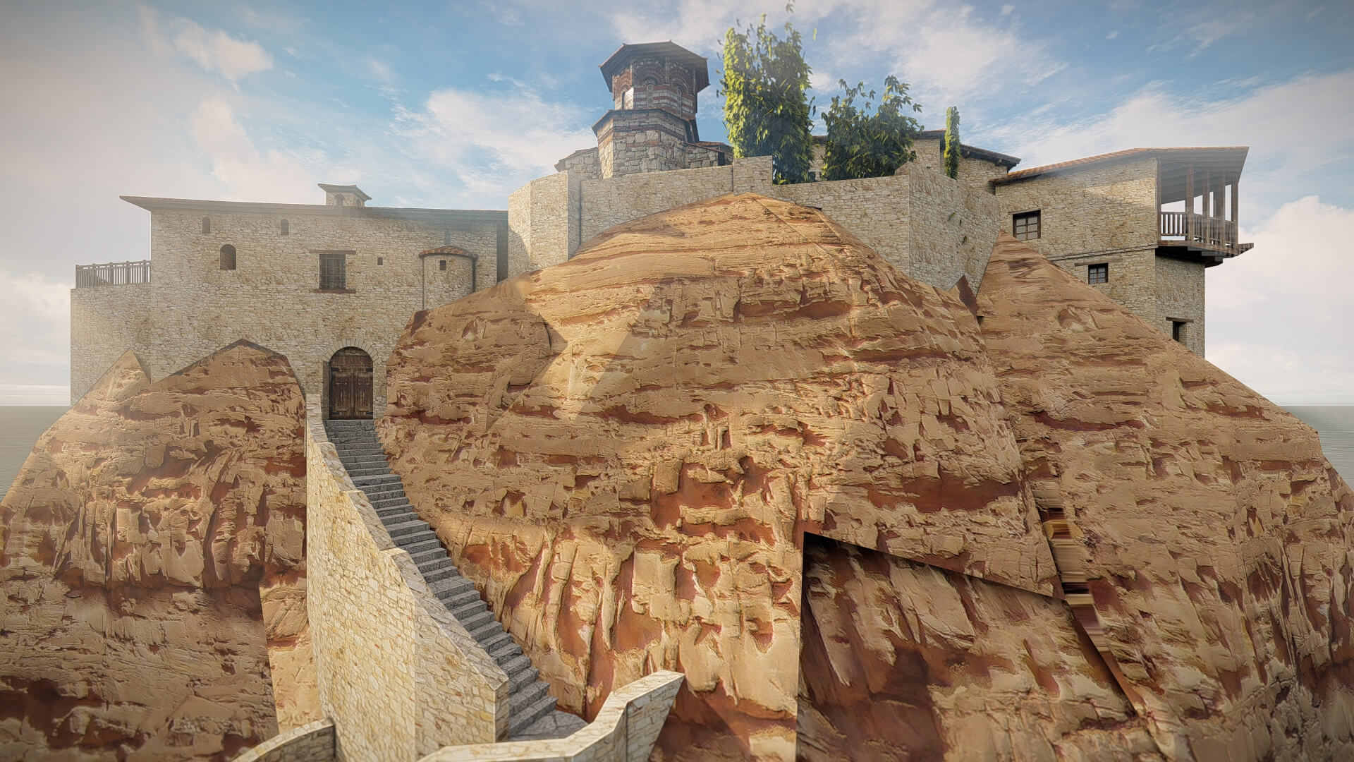 Island Citadel - 3D Model by AlphaGroup