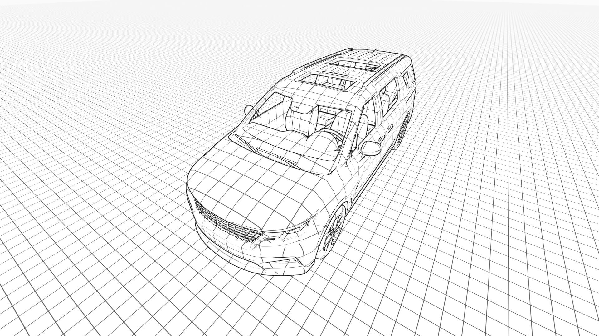 Kia Carnival 2022 3D Model by AlphaGroup