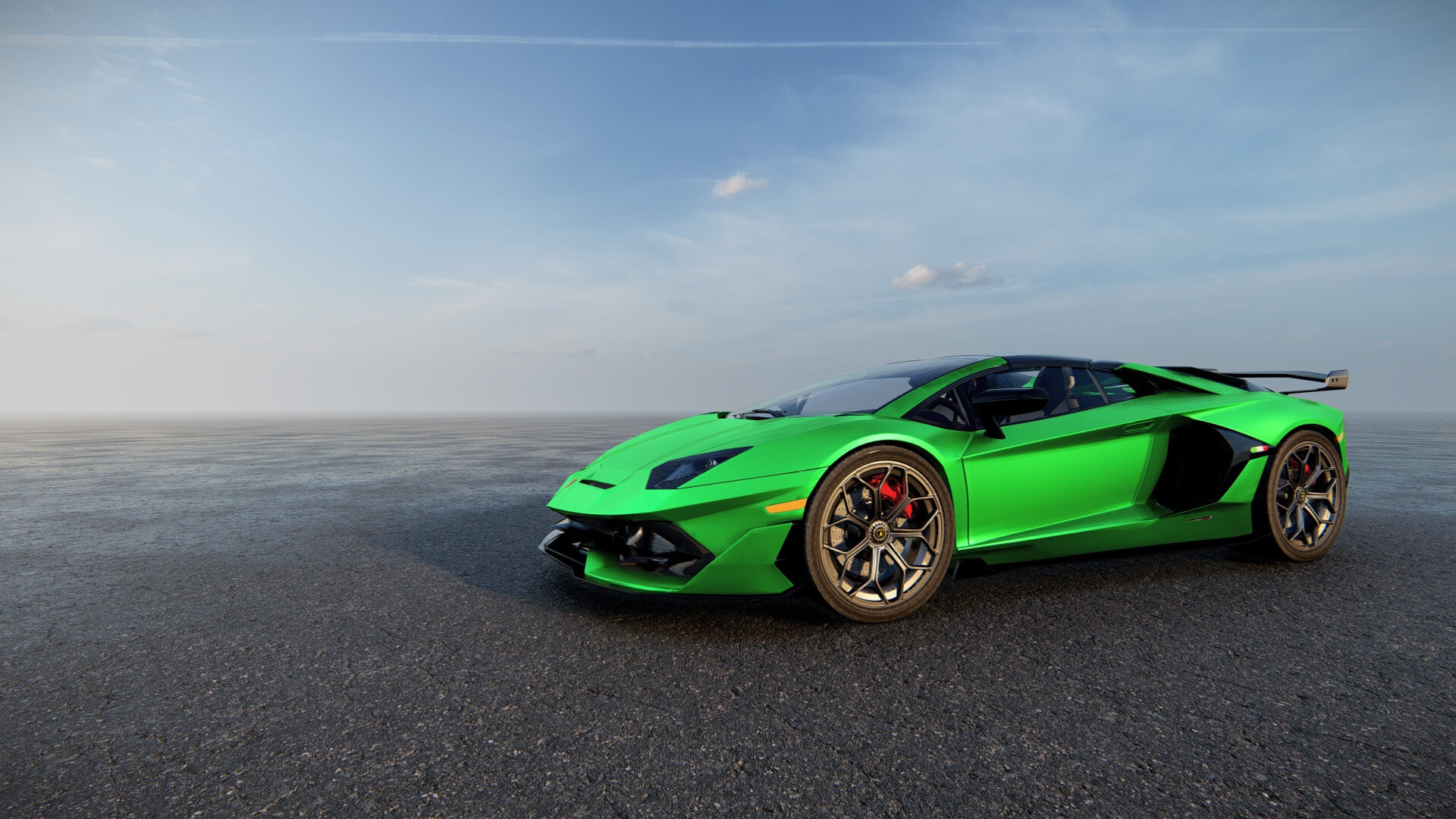 Lime Green Aventador Wallpaper