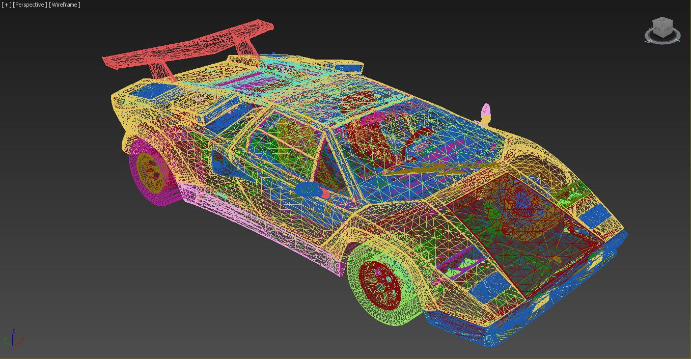 Lamborghini Countach LP500 - 3D Model by AlphaGroup