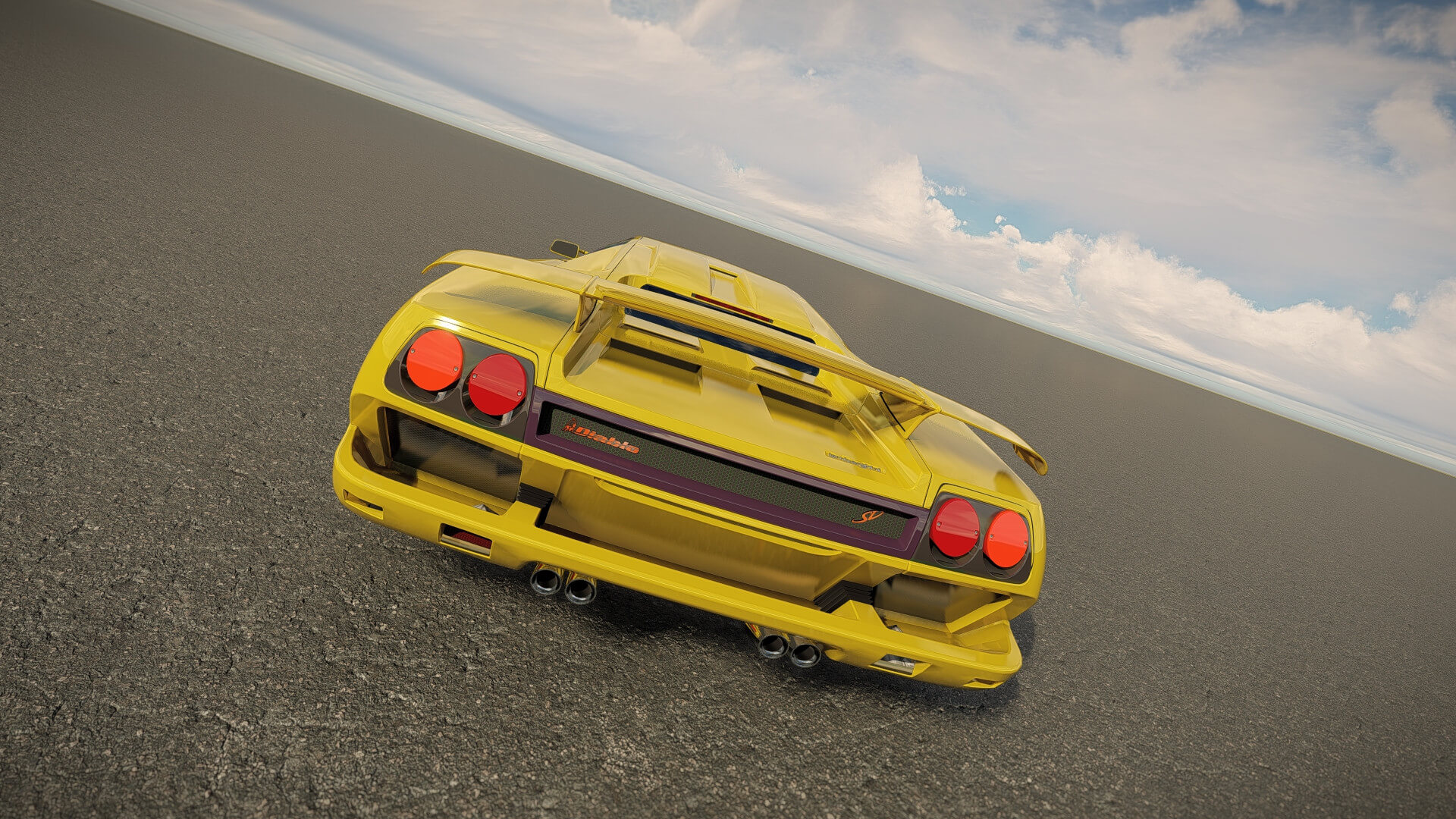 Lamborghini Diablo SV Ldf - 3D Model by AlphaGroup