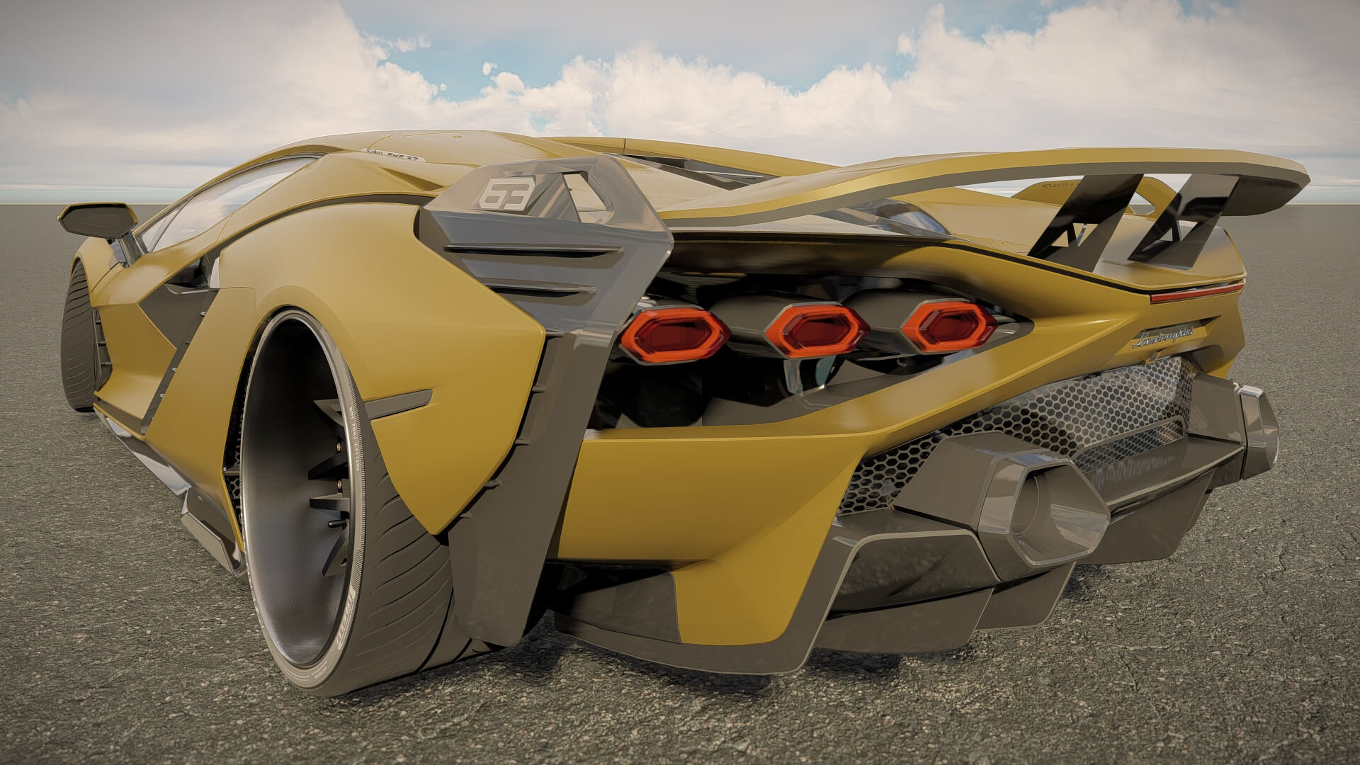 Lamborghini Sian - 3D Model by AlphaGroup