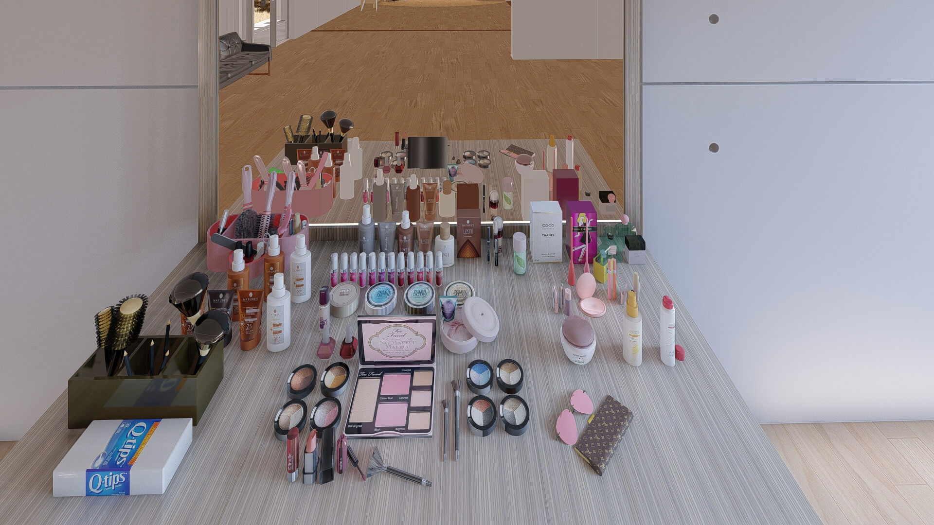 Makeup Desk 3D Model by AlphaGroup