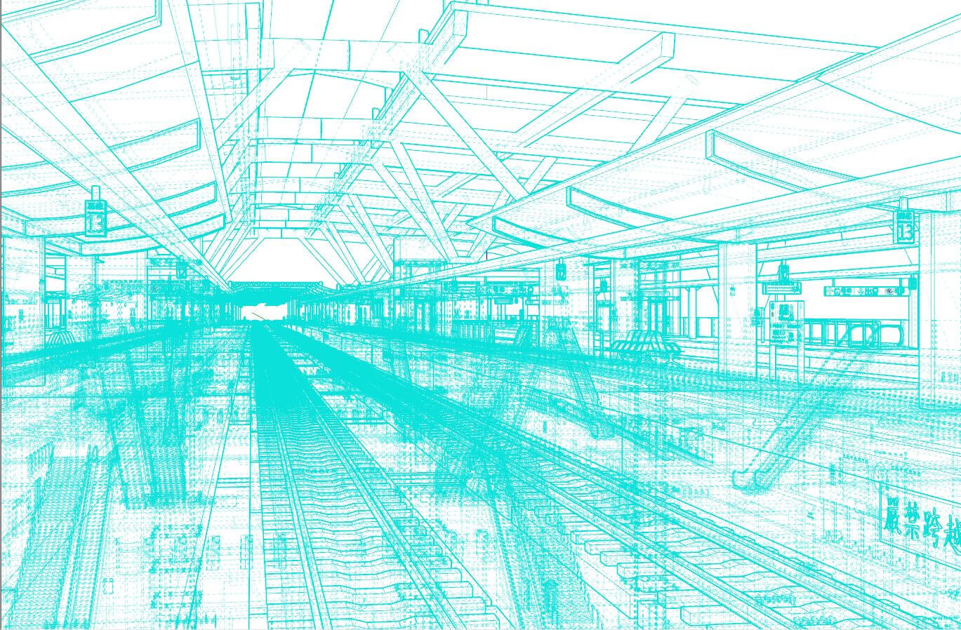 Metro Station Subway - 3D Model by AlphaGroup