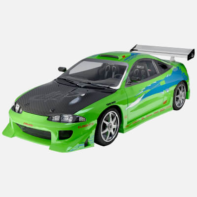 Mitsubishi Eclipse Fast & Furious - 3D Model by AlphaGroup