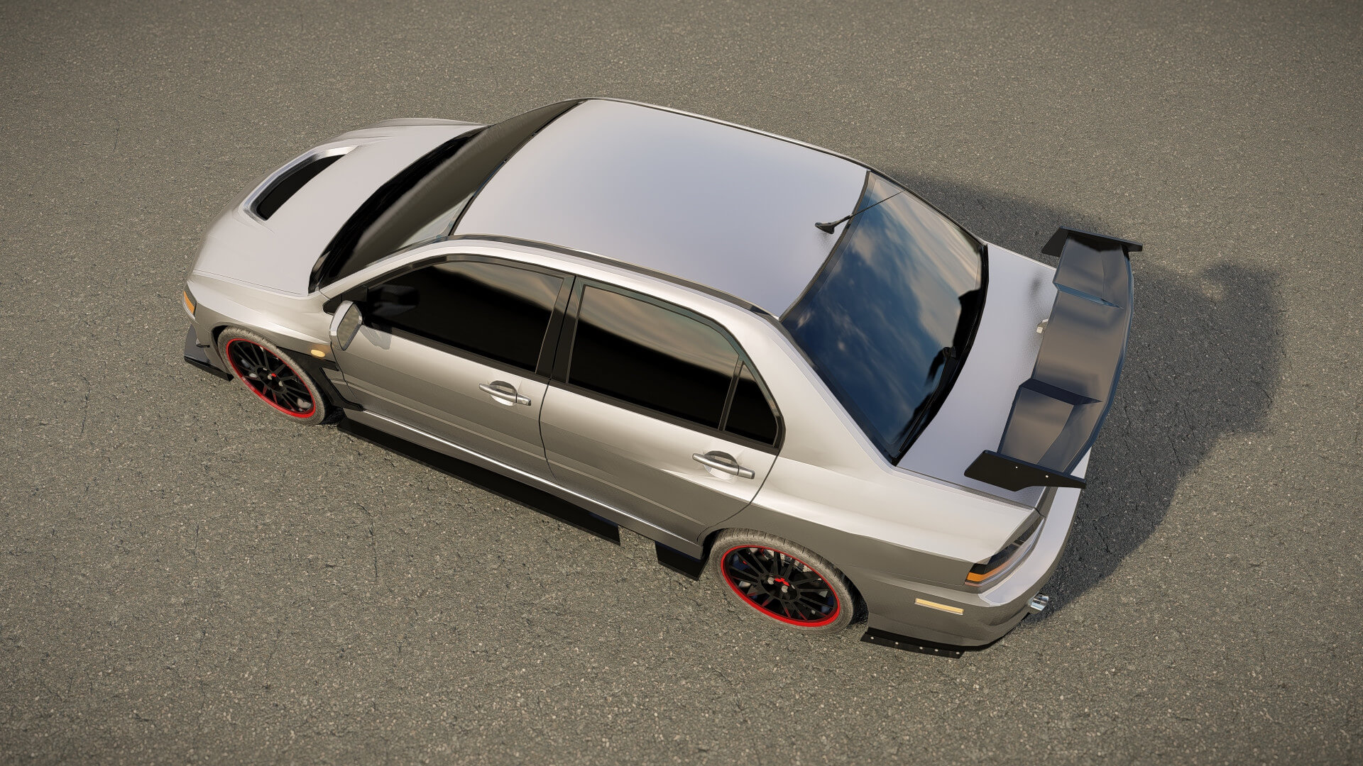 Mitsubishi Lancer Evo VIII Tuned 3D Model by AlphaGroup