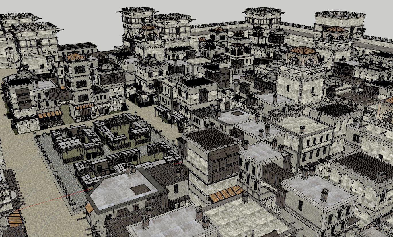 Old Citadel Fortress - 3D Model by AlphaGroup