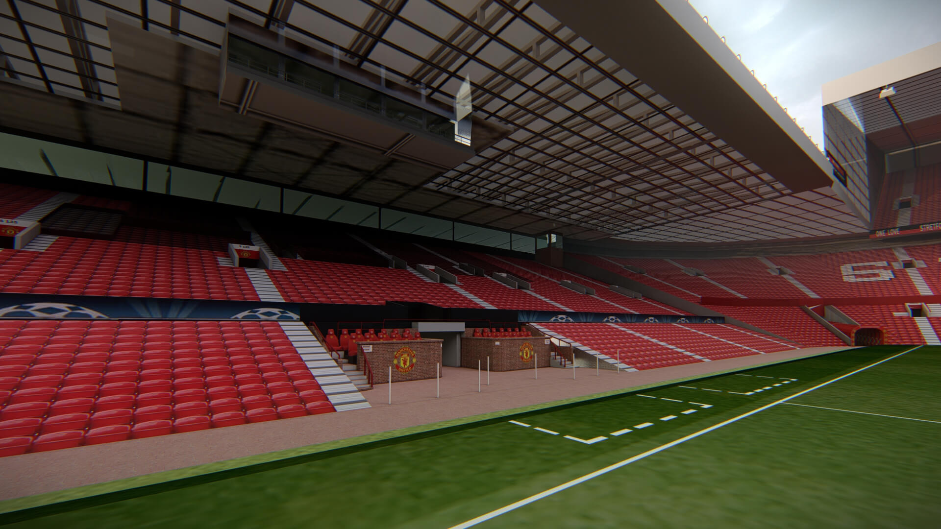 Old Trafford - Manchester United Stadium 3D Model by AlphaGroup