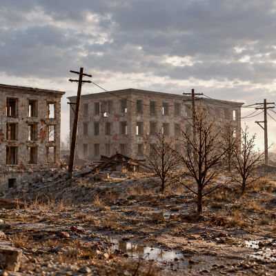 Post-Apocalyptic Ruined City by AlphaGroup