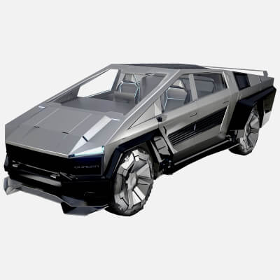 Quadra Cybertruck Concept - Futuristic Pickup