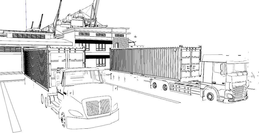 Sea Port 3D Model by AlphaGroup