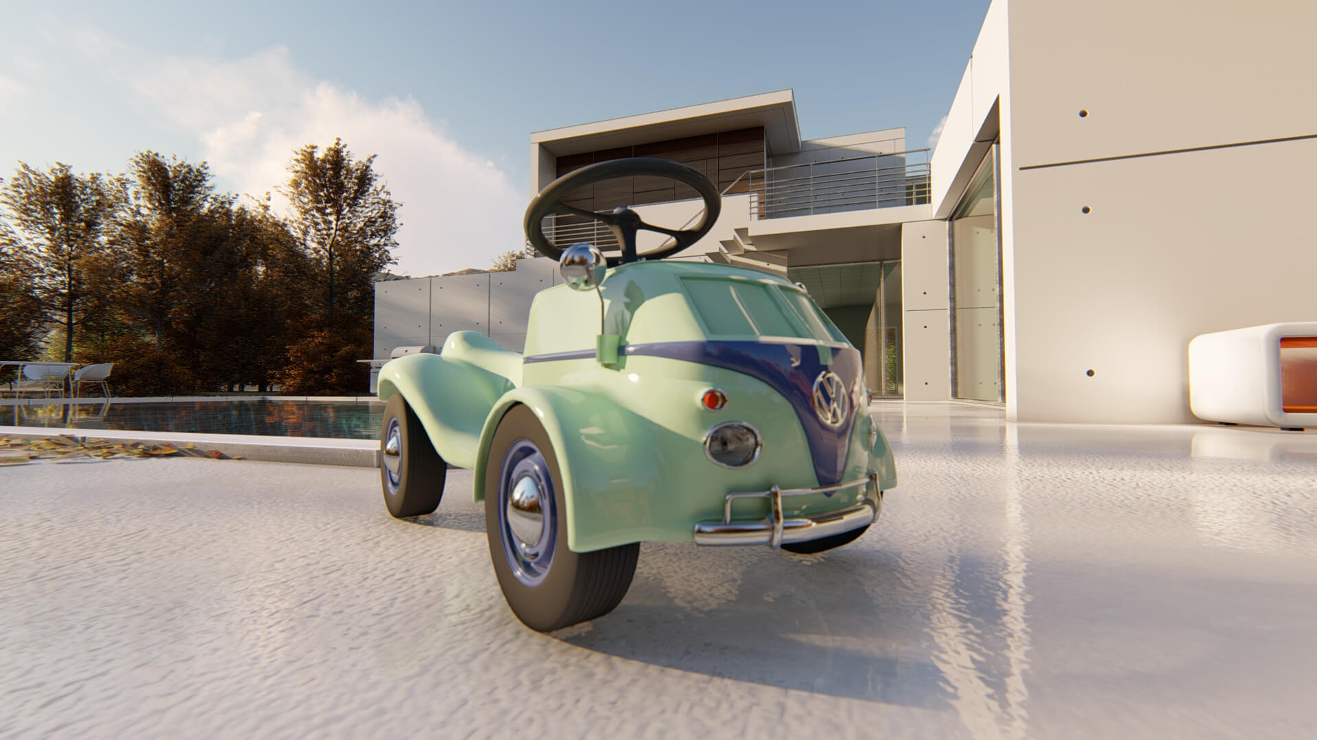 Volkswagen Toy Car - 3D Model by AlphaGroup