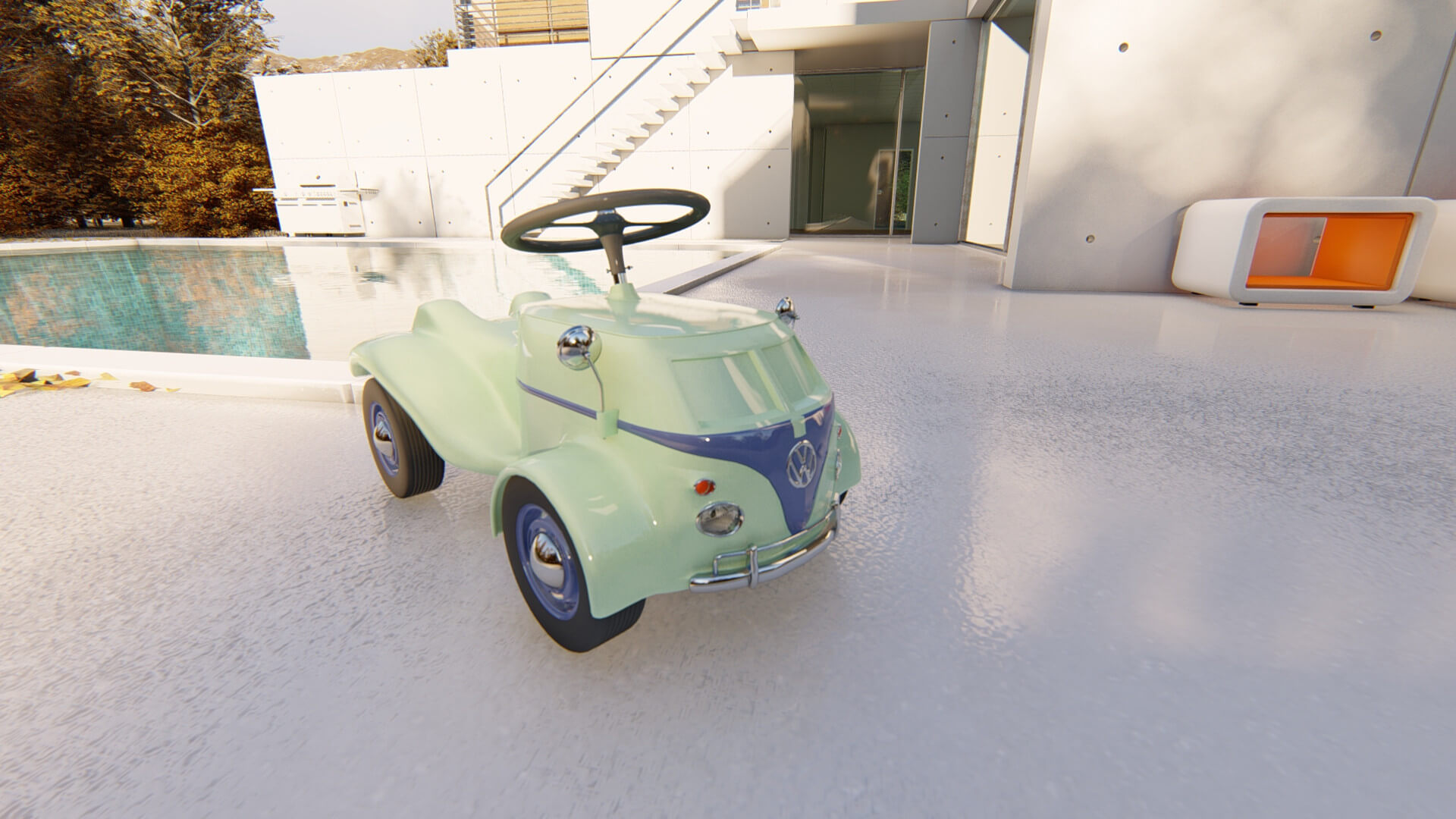 Volkswagen Toy Car - 3D Model by AlphaGroup
