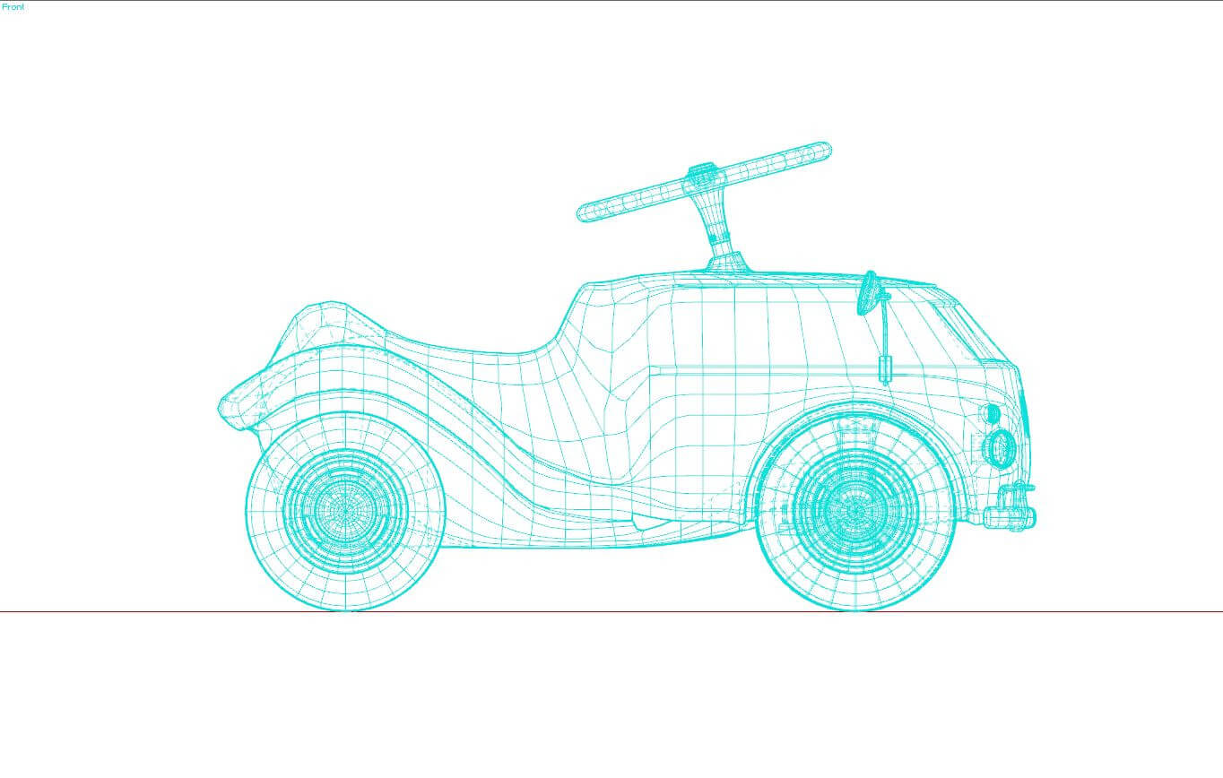 Volkswagen Toy Car - 3D Model by AlphaGroup