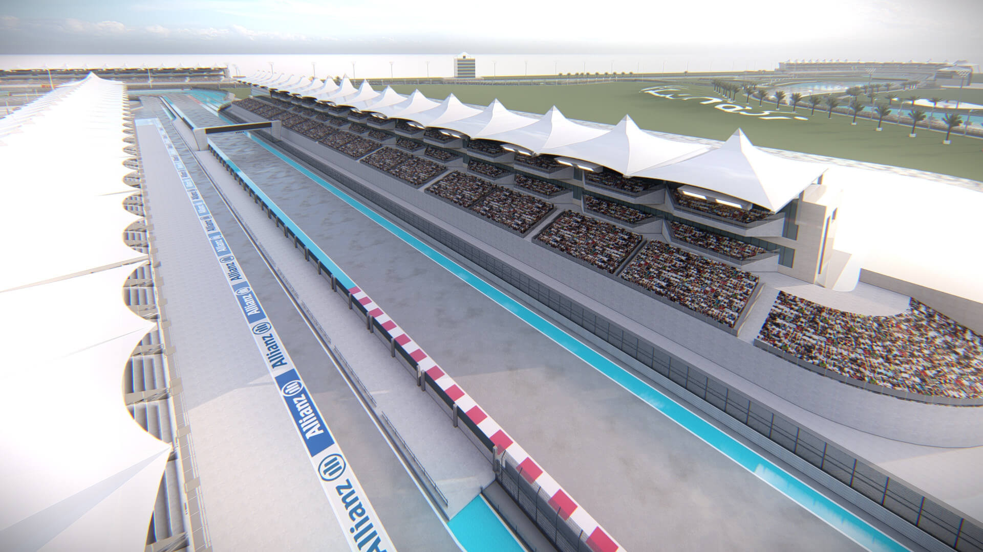 Yas Marina F1 Circuit 3D Model by AlphaGroup