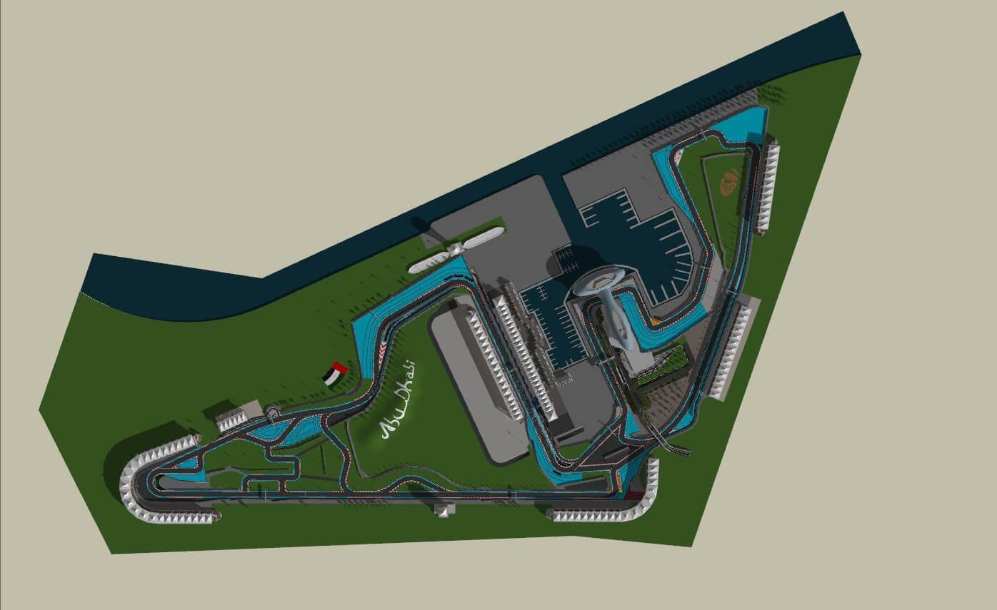 Yas Marina F1 Circuit 3D Model by AlphaGroup