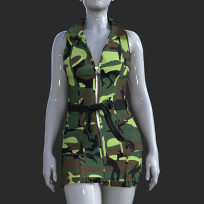 dForce SPR Denim Skirt for Genesis 9 Textures Addon