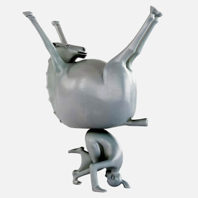 Inverted Equine Balance Sculpture